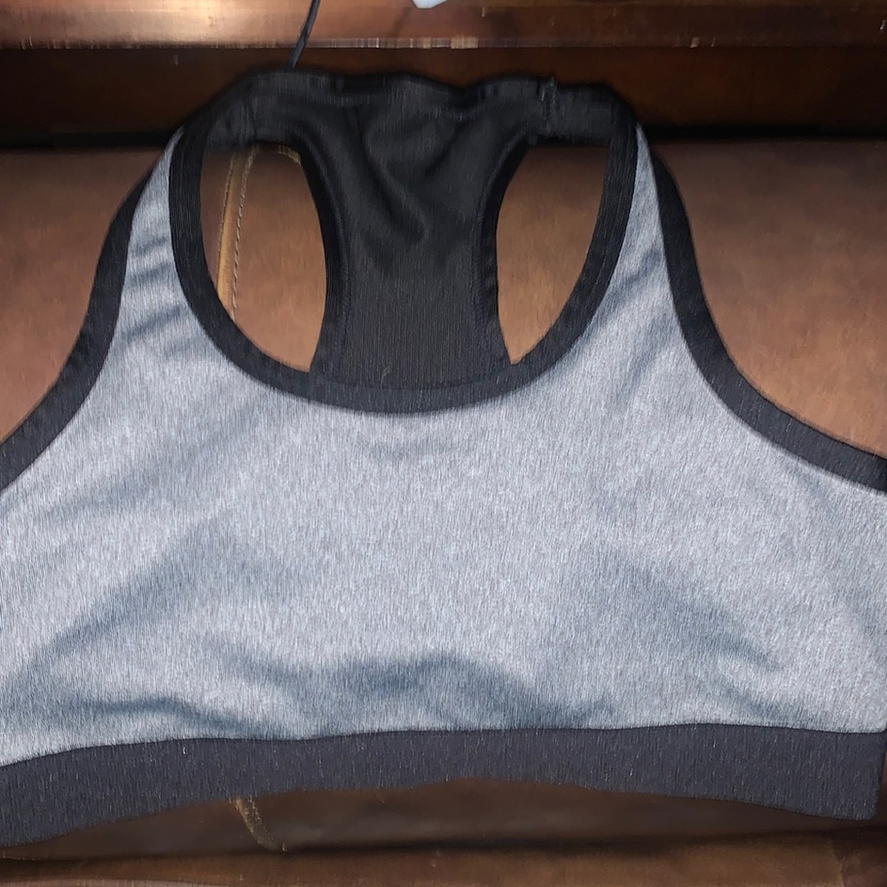 Black and grey sports bra, Lacie black bra no wires black sports bra with zipper